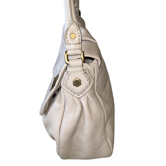 Marc Jacobs Classic Q Lil Utika Ivory Cream Pebbled Leather Satchel Shoulder Bag - Picture 8 of 16